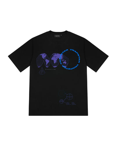Trapstar Global Takeover Tee - Black/Blue