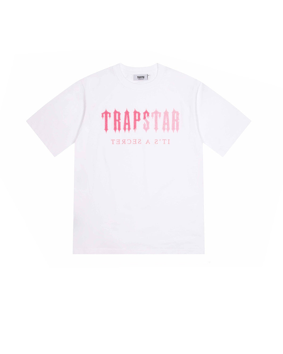 Decoded Chenille T-Shirt - White/Grey/Pink