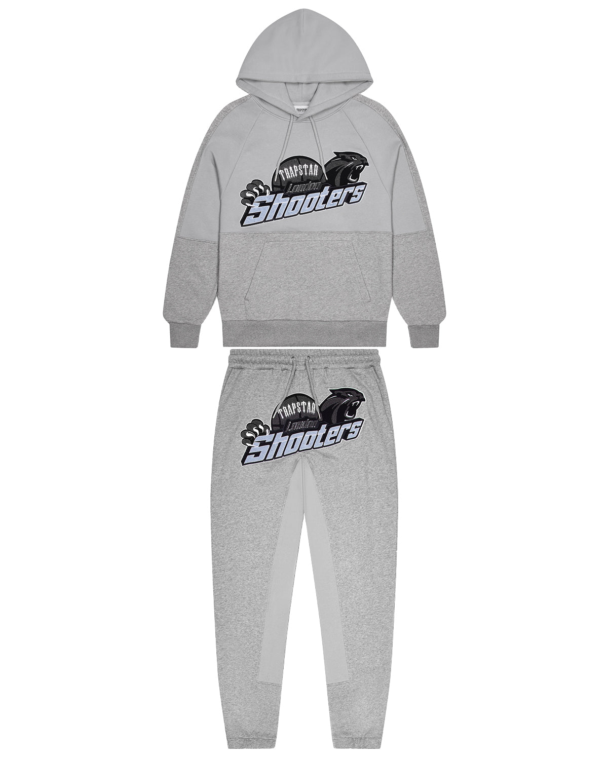 Shooters Panel Tracksuit - Grey/Blue