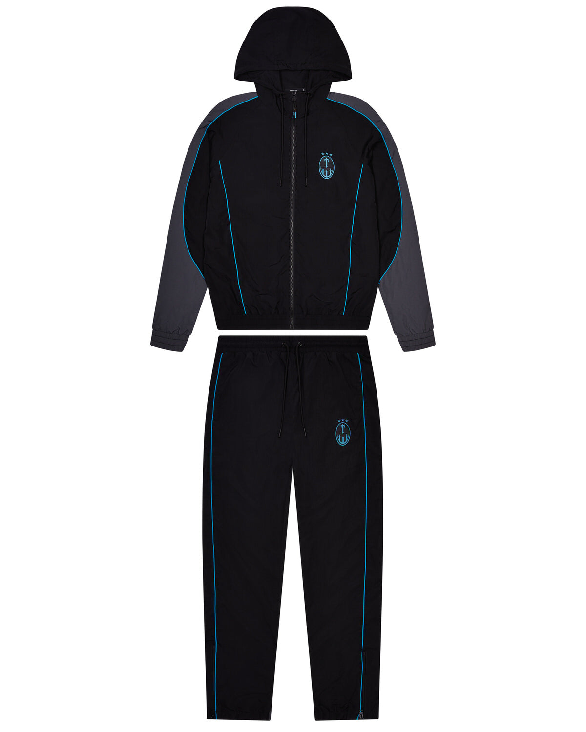 Irongate Crest Shell Tracksuit - Black/Teal