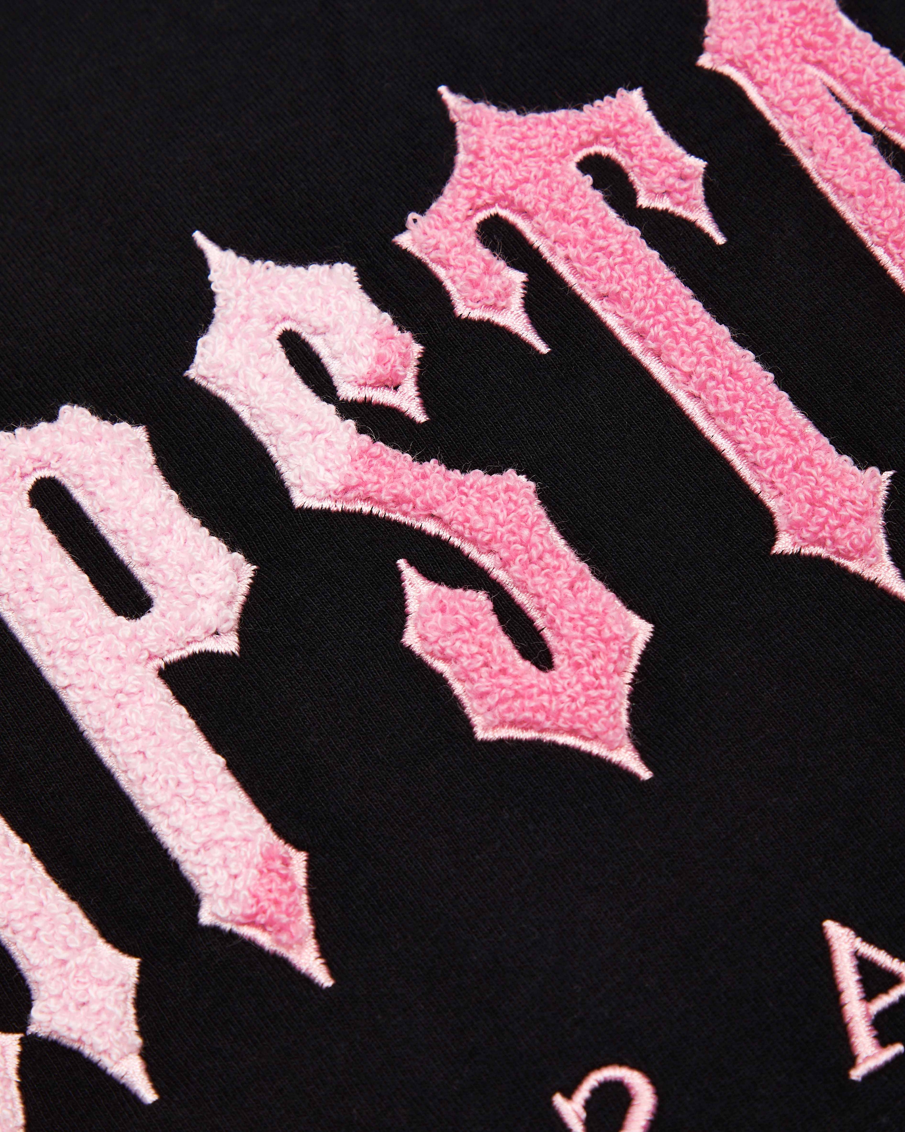 Decoded Chenille T-Shirt - Black/Pink