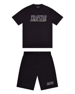 Trapstar Signature Shorts Set - Black/Slime