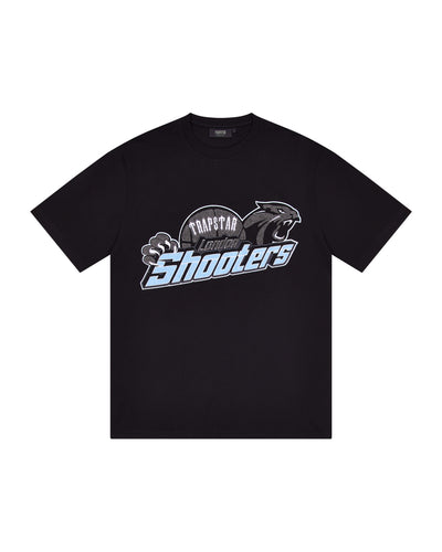 Shooters Chenille T-Shirt - Black/Blue