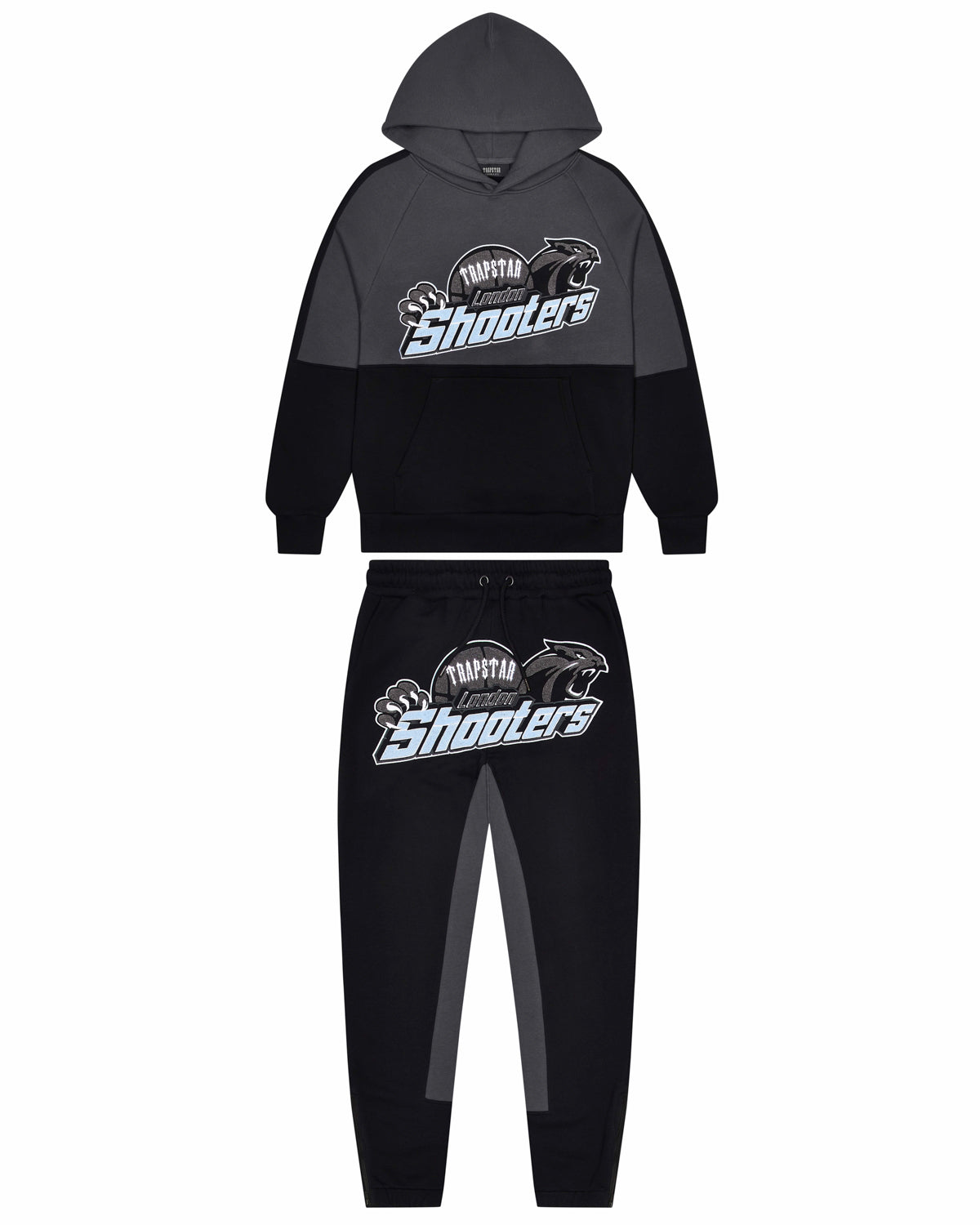 Shooters Panel Tracksuit - Black/Blue