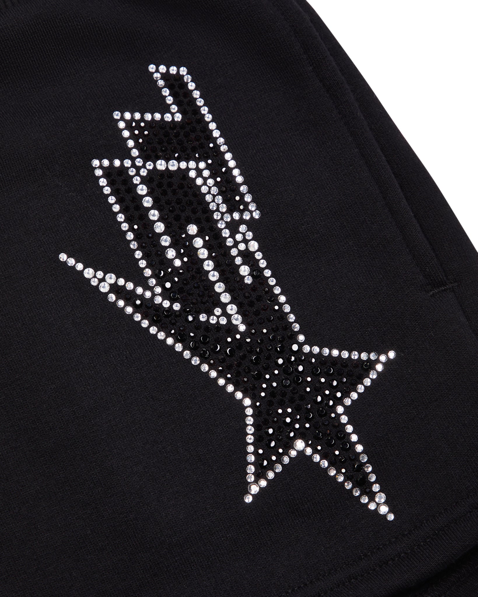 Women's TS Star Diamante Shorts - Black