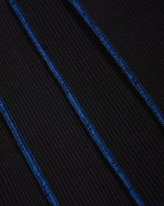 Women's Baby Lock Detail Vest - Black/Blue