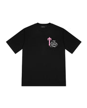 Load image into Gallery viewer, TS Script Tee - Black/Pink
