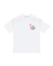 Load image into Gallery viewer, TS Script Tee - White/Pink